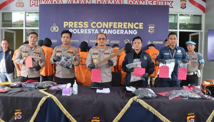 20 Pelaku Kejahatan 3C Diringkus Polresta Tangerang