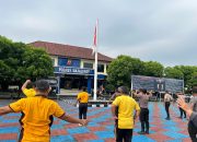Olahraga Pagi Rutin Hari Jumat, Polres Majalengka Jaga Kebugaran Fisik Anggota