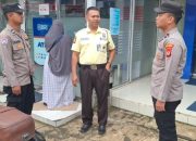 Patroli Siang Polsek Kadipaten, Ajak Satpam Bank BRI Tingkatkan Kewaspadaan