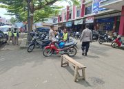 Patroli Kewilayahan, Personil Polsek Cikijing Sambangi Ojek Kamtibmas