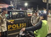 Polsek Kadipaten Patroli Malam, Ingatkan Abang Ojek Waspada Keamanan