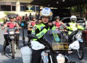 Kendarai sepeda motor, AKBP Ratna susuri jalan utama Kab. Semarang.