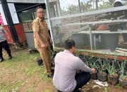 Bhabinkamtibmas Polsek Cikijing Cek Lokasi Pemanfaatan Lahan untuk Ketahanan Pangan Nasional