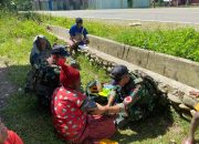 Peduli Kesehatan Warga, Satgas Yonif 641/Bru Laksanakan Yankes Bagi Masyarakat Papua