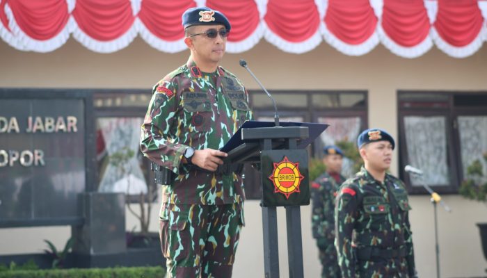 Wadansat Brimob Polda Jabar Pimpin Upacara Hari Kesadaran Nasional di Lapangan Boma Satbrimob Polda Jabar