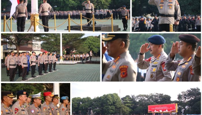 Dansat Brimob Polda Jabar Ikuti Upacara Hari Kesadaran Nasional 17 April 2025 di Mapolda Jabar