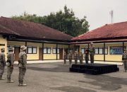 Wadansat Brimob Polda Jabar Pimpin Apel Pemberangkatan Latihan Berganda