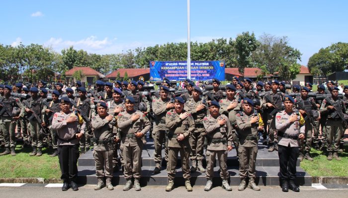 Upacara Penutupan Latihan Kemampuan Dasar Brimob