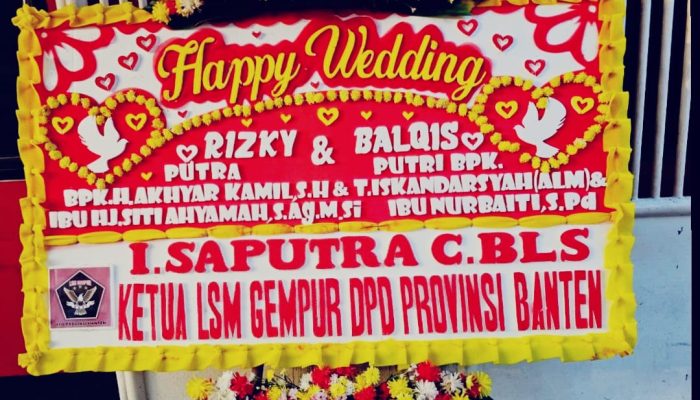 DPD LSM GEMPUR Banten Ucapkan Selamat Atas Pernikahan Putra Tokoh Aceh H. Akhyar Kamil