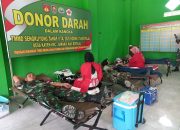 Tak Hanya Fokus Buat Jalan TMMD Juga Gelar Donor Darah