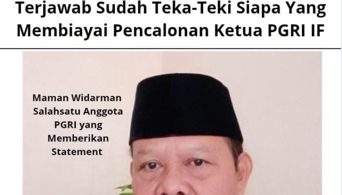 Terjawab Sudah Teka-Teki Siapa Yang Membiayai Pencalonan Ketua PGRI IF