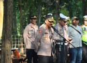 Polres Majalengka Gelar Apel Kesiapan Pengamanan Hari Lahir Fathayat Nahdlatul Ulama ke-75 di Pesantren Ekologi Al-Mizan