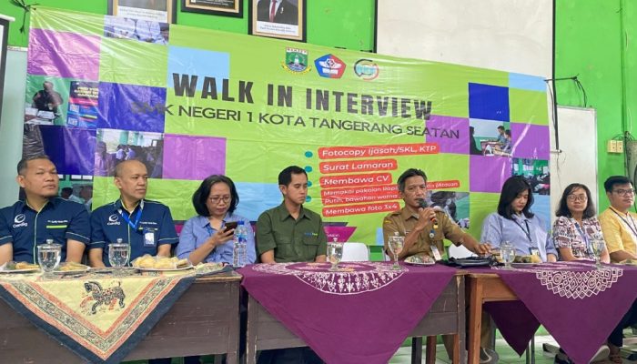 SMKN 1 Tangsel Gelar ‘Walk In Interview’ Targetkan 250 Alumni Langsung Kerja di 8 Perusahaan Besar