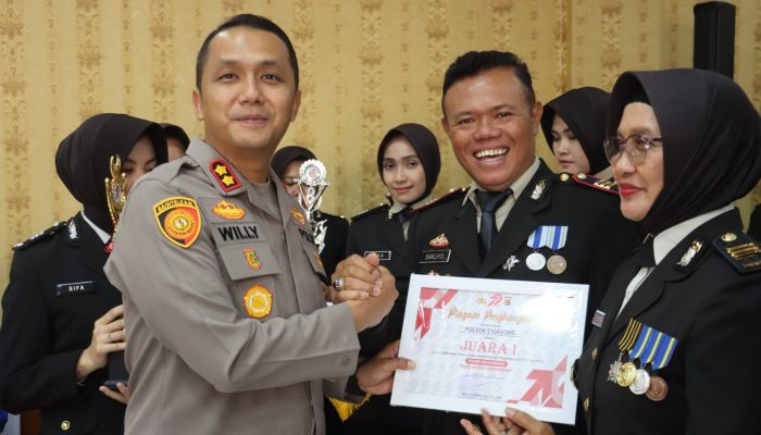 Kapolsek Cigasong AKP Sarjiyo Kembali Raih Juara 1 Lomba Kebersihan Mako Tingkat Polres Majalengka