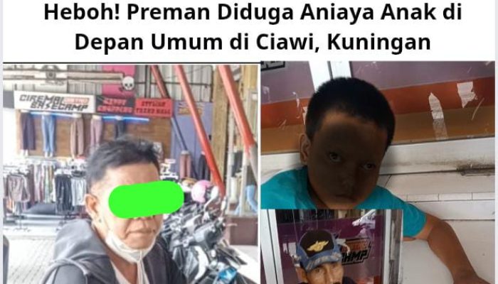 Heboh! Preman Diduga Aniaya Anak di Depan Umum di Ciawi, Kuningan