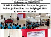 LPK-RI Sosialisasikan Bahaya Pergaulan Bebas, Judi Online, dan Bullying di SMP Kristen Petra Kediri