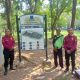 *Anggota Sat Pam Obvit Polresta Tangerang melaksanakan patroli Pariwisata Hutan Kota Kabupaten Tangerang*