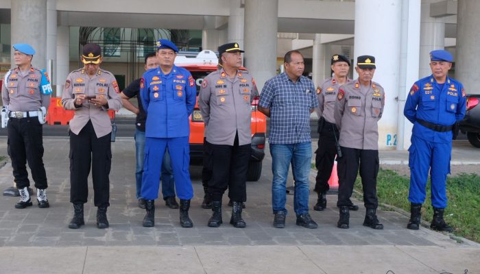 Kabag Ops Pimpin Apel Kesiapan Pengamanan Kunjungan Kapolri di BIJB Kertajati