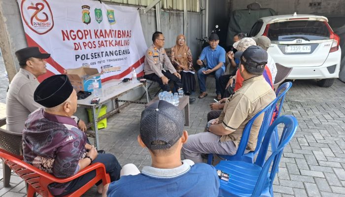 Ngopi Bareng, Kapolsek Kota Tangerang Tingkatkan Kamtibmas di Wilayah Buaran Indah