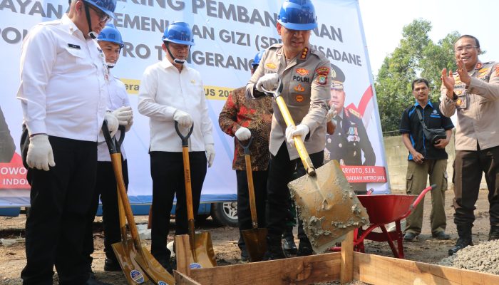 Kapolres Metro Tangerang Kota Resmikan Groundbreaking SPPG Polri, Ikuti Arahan Kapolri Secara Virtual