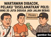 Wartawan Dibacok, Pelaku “Diselamatkan” Polisi: Uang 20 Juta Diduga Jadi Jalan Bebas