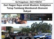 Dari Nagan Raya untuk Mualem: Kebijakan Tutup Tambang Membunuh Ekonomi Rakyat