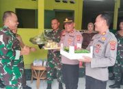 Kapolsek dan Camat Sumberjaya Sampaikan Ucapan HUT TNI ke-80 kepada Koramil 1711 Sumberjaya