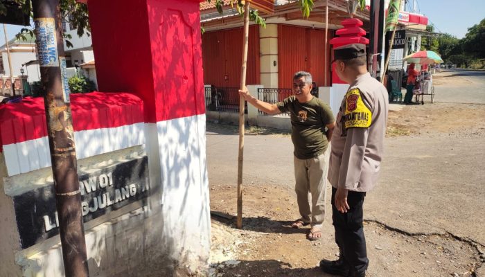 Wujud Polisi Humanis, Bhabinkamtibmas Kadipaten Sampaikan Pesan Kamtibmas kepada Warga Desa Liangjulang
