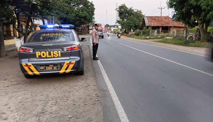 Patroli Sore Hari Polsek Jatiwangi Terus Intensifkan Antisipasi Tawuran dan Kejahatan Jalanan