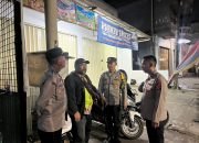 Patroli Malam Polsek Cikijing Sambangi Pengendara Ojek Pangkalan, Berikan Imbauan Kamtibmas