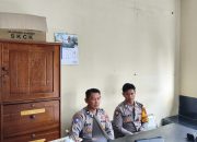 Bhabinkamtibmas Polsek Cikijing Ikuti Anev Kinerja Bhabinkamtibmas Melalui Zoom Clouds Meeting