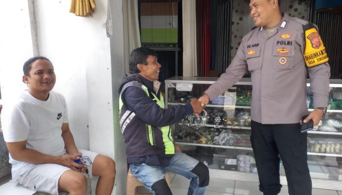 Jalin Mitra Kamtibmas, Bhabinkamtibmas Polsek Cikijing Sambangi Tukang Ojek Pangkalan