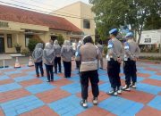 Anggota Provos Polres Majalengka Laksanakan Pengamanan Melekat Saat Apel Fungsi