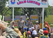 Sat Lantas Polres Majalengka Gelar Kegiatan Polsanak Bersama TK Ade Irma Suryani