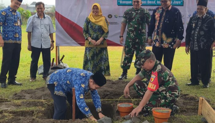 Dandim 0808/Blitar Hadiri Peletakan Batu Pertama Pembangunan Koperasi Desa Merah Putih Di Talun