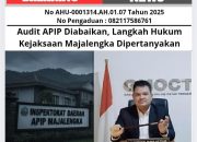 Audit APIP Diabaikan, Langkah Hukum Kejaksaan Majalengka Dipertanyakan