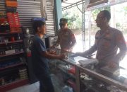 Sambangi Toko Audio Elektronik, Kapolsek Cikijing Sampaikan Pesan Kamtibmas