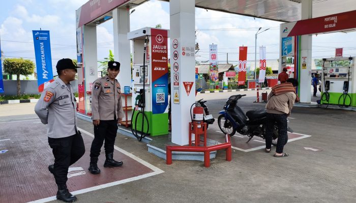 Patroli Kewilayahan, Personil Polsek Cikijing Monitoring SPBU