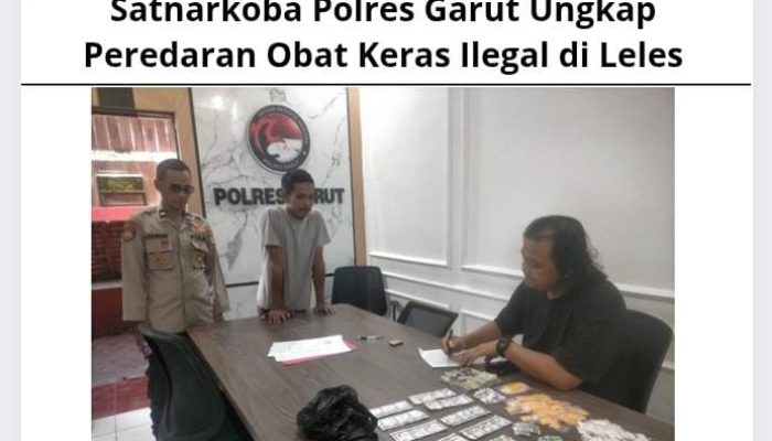 Satnarkoba Polres Garut Ungkap Peredaran Obat Keras Ilegal di Leles