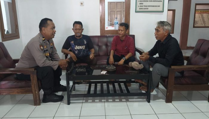Patroli dan Sambang Perangkat Desa Burujul Kulon, Panit Samapta Polsek Jatiwangi Berikan Himbauan Pesan Kamtibmas
