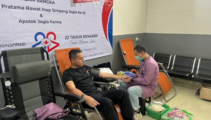 Wujud Kepedulian terhadap Sesama, Sat Brimob Polda Jabar Bakti Sosial Donor Darah di Sukaresmi