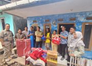 Polsek Majalengka Kota Ulurkan Bantuan Sembako untuk Korban Musibah Konsleting Listrik