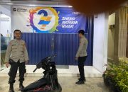 Beri Rasa Aman, Patroli Polsek Cikijing Pantau Gerai ATM Mandiri