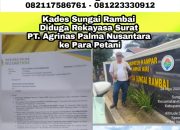 Kades Sungai Rambai Bantah Rekayasa Surat PT. Agrinas, Ini Tudingan Masyarakat