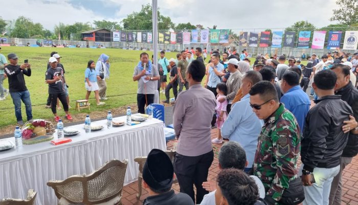 Kapolsek Cikijing Hadiri Pembukaan Pertandingan Sepak Bola Open Turnamen Liga SU-CI Cup 2025