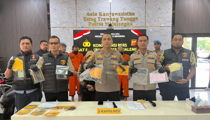 Polres Majalengka Gelar Konferensi Pers Ungkap Kasus Curat di Wilayah Hukum Majalengka