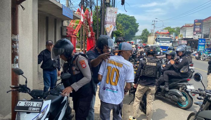 Patroli Skala Penuh di Jatinangor, Satgas Gabungan Polda Jabar All Out Berantas Premanisme