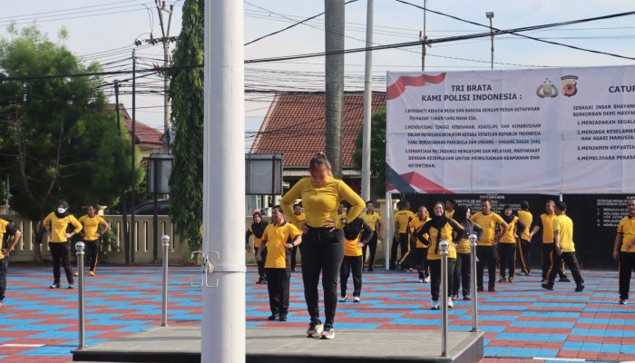 Polres Majalengka Laksanakan Olahraga Pagi Bersama untuk Jaga Kebugaran dan Kekompakan Personel