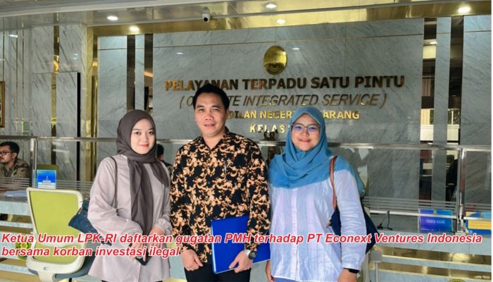 LPK-RI Resmi Gugat PT Econext Ventures Indonesia, Desak Pengembalian Dana Korban Investasi Ilegal