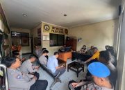 Pimpin Anev, Kapolsek Cikijing Berikan Arahan dan Semangat Dalam Pelaksanaan Tugas Anggotanya